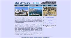 Desktop Screenshot of albertablueskytours.com